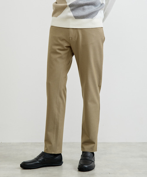 MEN'S MELROSE（メンズメルローズ）の「ソフトサーモツイル裏起毛5ポケットパンツ / ストレッチ（その他パンツ・メンズ・ベージュ/チャコールグレー/ネイビー/グレー・3/4/5/2）」の13枚目の写真