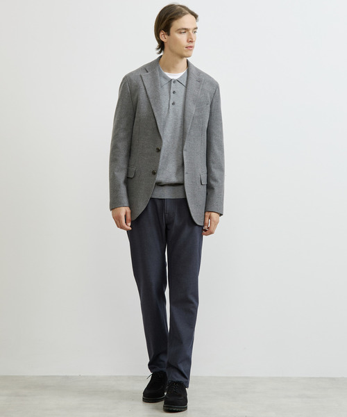 MEN'S MELROSE（メンズメルローズ）の「ソフトサーモツイル裏起毛5ポケットパンツ / ストレッチ（その他パンツ・メンズ・ベージュ/チャコールグレー/ネイビー/グレー・3/4/5/2）」の6枚目の写真