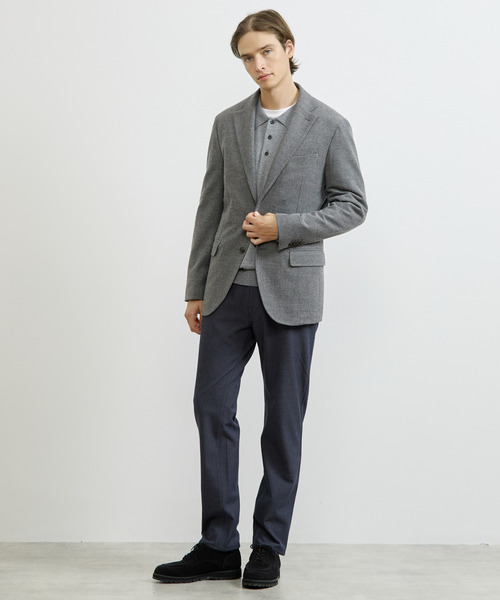 MEN'S MELROSE（メンズメルローズ）の「ソフトサーモツイル裏起毛5ポケットパンツ / ストレッチ（その他パンツ・メンズ・ベージュ/チャコールグレー/ネイビー/グレー・3/4/5/2）」の5枚目の写真