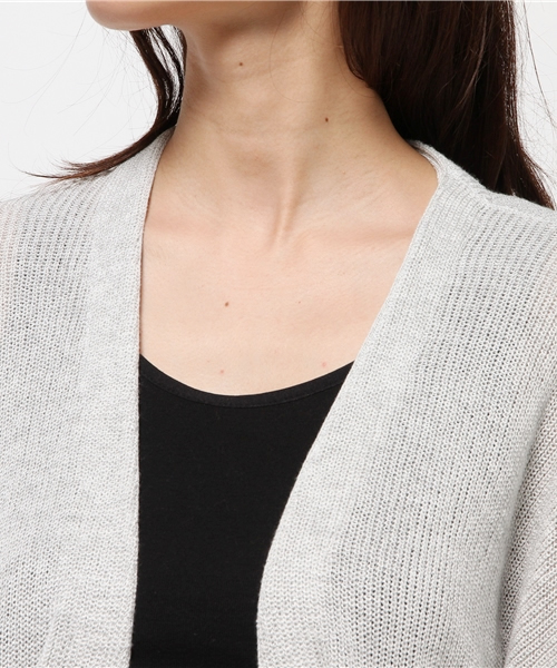 MOUSSY（マウジー）の「MIDDLE LENGTH CDK（カーディガン/ボレロ・レディース・ライトブルー/ピンク/ライトグレー・FREE）」の11枚目の写真