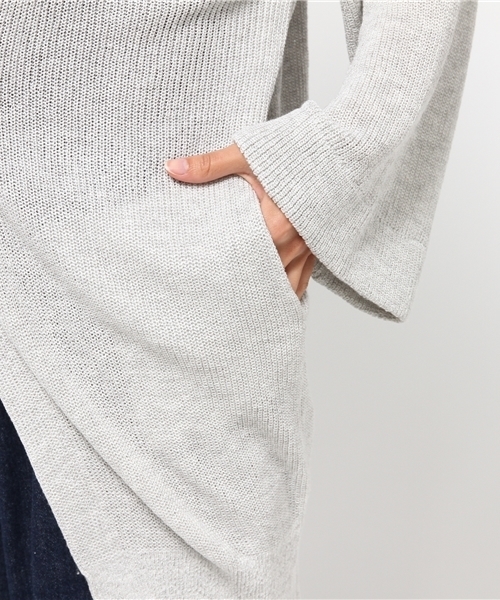 MOUSSY（マウジー）の「MIDDLE LENGTH CDK（カーディガン/ボレロ・レディース・ライトブルー/ピンク/ライトグレー・FREE）」の13枚目の写真