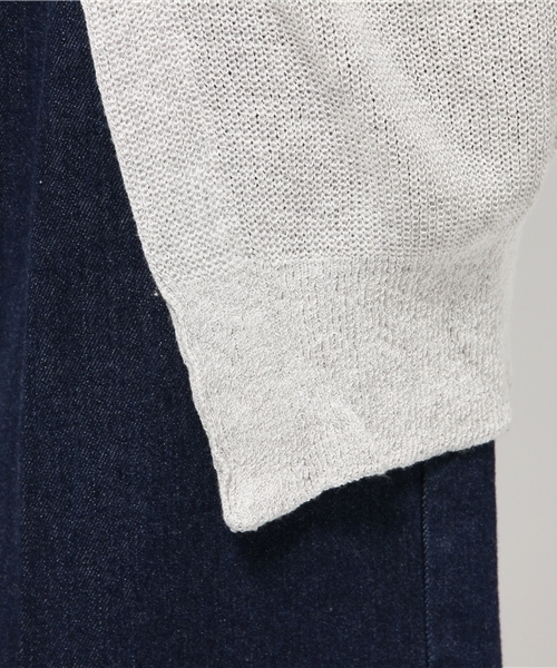 MOUSSY（マウジー）の「MIDDLE LENGTH CDK（カーディガン/ボレロ・レディース・ライトブルー/ピンク/ライトグレー・FREE）」の4枚目の写真