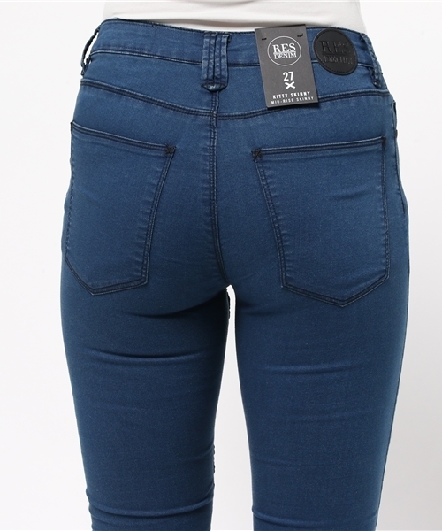ROOPTOKYO（ループトウキョウ）の「RES DENIM/レスデニム KITTY SKINNY スキニーデニム ダークブルー ストレッチ（デニムパンツ・レディース・ネイビー・26inch/24inch/25inch/27inch）」の11枚目の写真