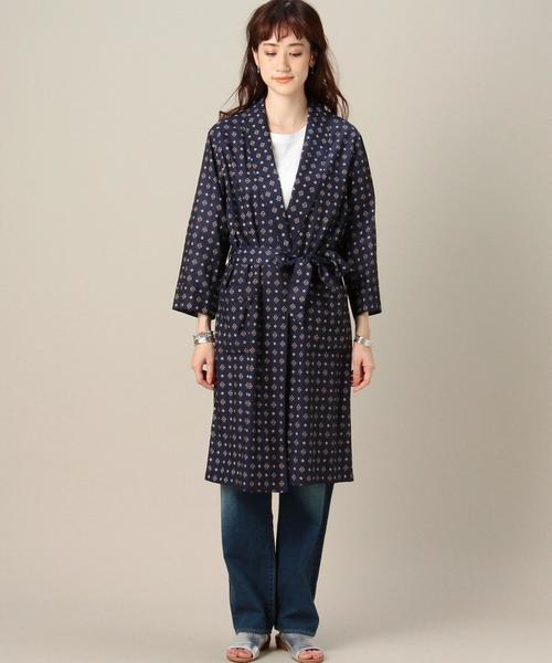 BEAUTY&YOUTH UNITED ARROWS(ビューティーアンドユースユナイテッドアローズ)の「BY コモン パジャマガウン◆(その他アウター・レディース・ホワイト/ネイビー・FREE)」の12枚目の写真