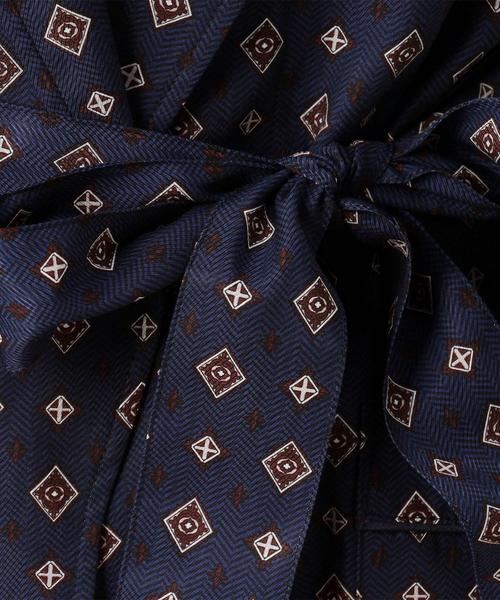 BEAUTY&YOUTH UNITED ARROWS(ビューティーアンドユースユナイテッドアローズ)の「BY コモン パジャマガウン◆(その他アウター・レディース・ホワイト/ネイビー・FREE)」の8枚目の写真
