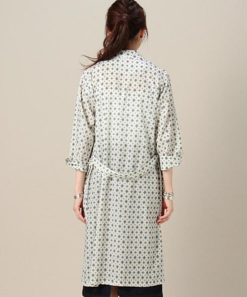 BEAUTY&YOUTH UNITED ARROWS(ビューティーアンドユースユナイテッドアローズ)の「BY コモン パジャマガウン◆(その他アウター・レディース・ホワイト/ネイビー・FREE)」の10枚目の写真