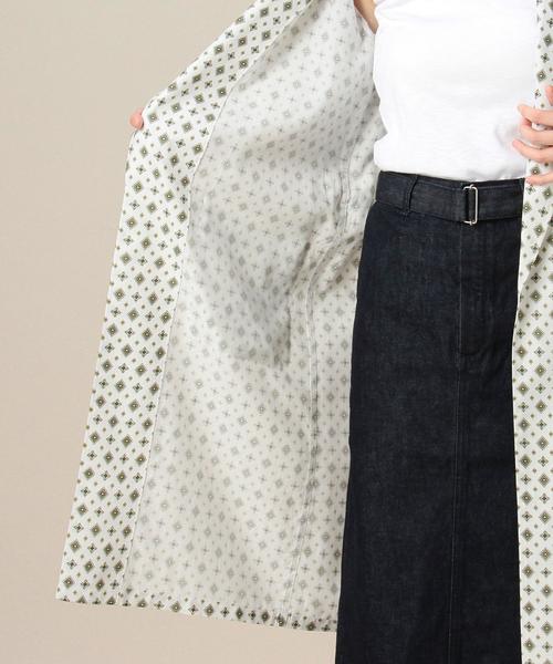 BEAUTY&YOUTH UNITED ARROWS(ビューティーアンドユースユナイテッドアローズ)の「BY コモン パジャマガウン◆(その他アウター・レディース・ホワイト/ネイビー・FREE)」の3枚目の写真