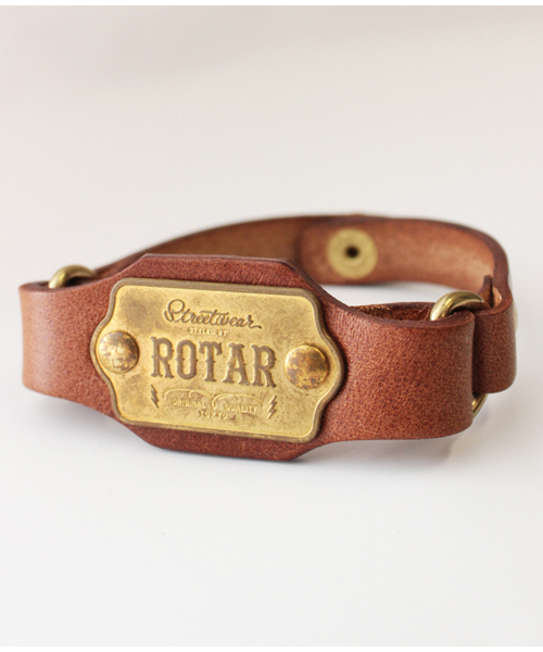 ROTAR（ローター）の「Work plate Bracelet / ブレスレット / ブッテーロレザー（ブレスレット・メンズ・ブラウン/グリーン/ブルー/レッド/ブラック・FREE）」の9枚目の写真