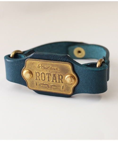 ROTAR（ローター）の「Work plate Bracelet / ブレスレット / ブッテーロレザー（ブレスレット・メンズ・ブラウン/グリーン/ブルー/レッド/ブラック・FREE）」の11枚目の写真