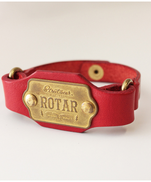 ROTAR（ローター）の「Work plate Bracelet / ブレスレット / ブッテーロレザー（ブレスレット・メンズ・ブラウン/グリーン/ブルー/レッド/ブラック・FREE）」の12枚目の写真