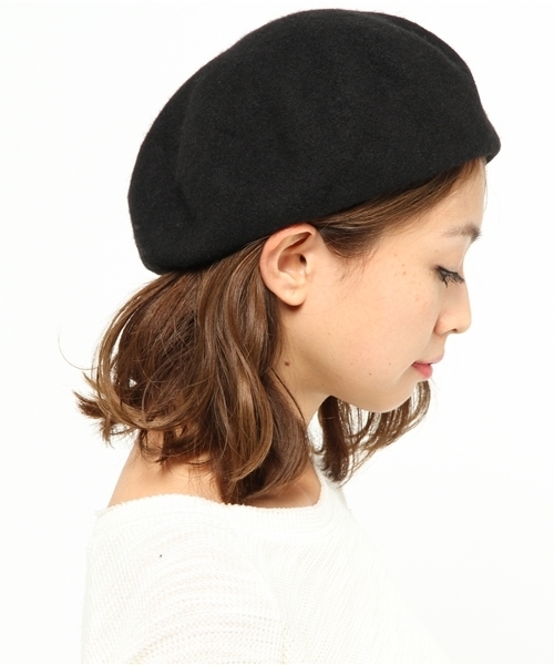 ikka（イッカ）の「バスクベレー帽（ハンチング/ベレー帽・レディース・ベージュ/チャコールグレー/ブラック/オレンジ・FREE）」の5枚目の写真