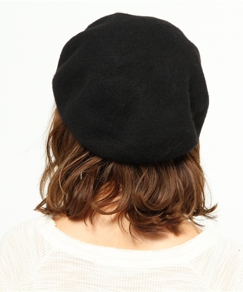 ikka（イッカ）の「バスクベレー帽（ハンチング/ベレー帽・レディース・ベージュ/チャコールグレー/ブラック/オレンジ・FREE）」の6枚目の写真