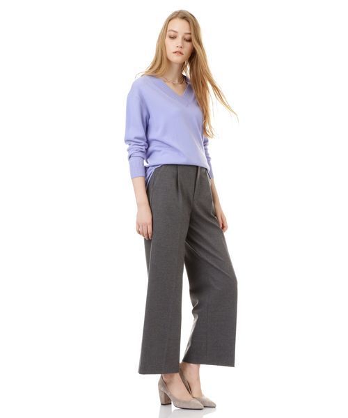 22 OCTOBRE（ヴァンドゥ－オクトーブル）の「【Oggi 12月号掲載】Ｔ／Ｒカルゼ両面起毛パンツ（その他パンツ・レディース・ブラック/ベージュ/グレー・40/38/36）」の2枚目の写真