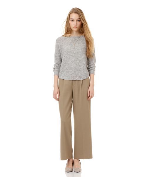 22 OCTOBRE（ヴァンドゥ－オクトーブル）の「【Oggi 12月号掲載】Ｔ／Ｒカルゼ両面起毛パンツ（その他パンツ・レディース・ブラック/ベージュ/グレー・40/38/36）」の14枚目の写真