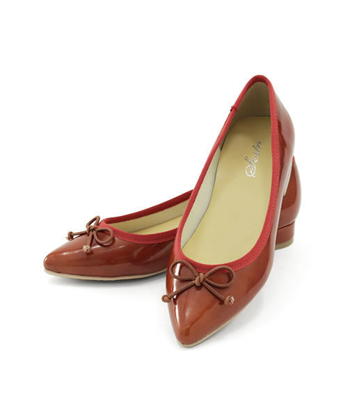 SESTO（セスト）の「ローヒールポインテッドトゥバレエシューズバレエパンプス（パンプス・レディース・ブラック系その他/ライトグレー/テラコッタ/ピンク/レッド/ネイビー/イエロー/パイソン/ブラック/ベージュ/ホワイト・23.5cm/22.5cm/24.5㎝/22.0cm/23.0cm/25.5cm/24.0cm）」の21枚目の写真