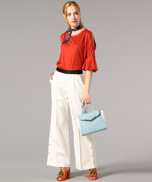 LOVELESS（ラブレス）の「【LOVELESS】WOMENS サイドスリットワイドパンツ（その他パンツ・レディース・オフホワイト・34/36）」の13枚目の写真