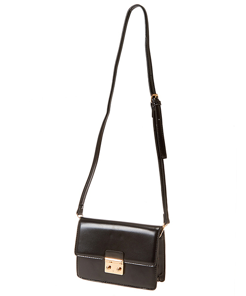 Color（カラー）の「スクエアーショルダーバッグ（ショルダーバッグ・レディース・グレー/ベージュ/ブラック・FREE）」の2枚目の写真