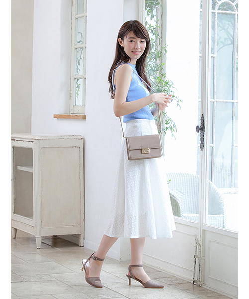 Color（カラー）の「スクエアーショルダーバッグ（ショルダーバッグ・レディース・グレー/ベージュ/ブラック・FREE）」の15枚目の写真