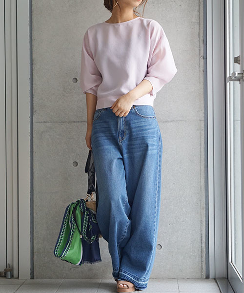 laboratory work（ラボラトリーワーク）の「バックリボンブラウス（シャツ/ブラウス・レディース・ホワイト/ピンク/ネイビー・MEDIUM）」の8枚目の写真