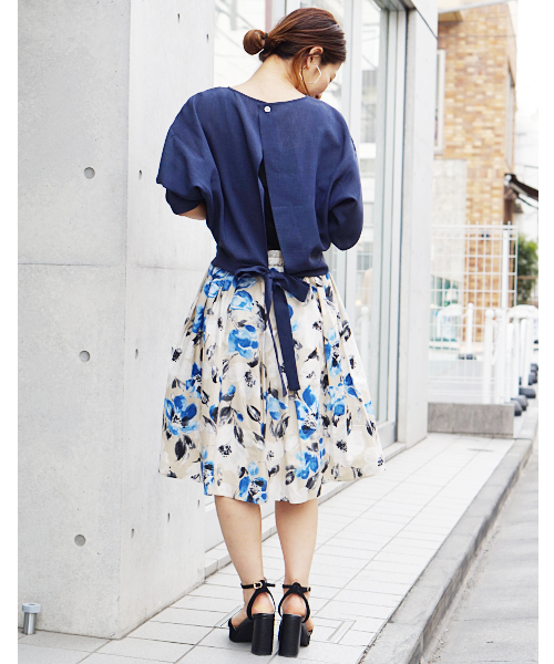 laboratory work（ラボラトリーワーク）の「バックリボンブラウス（シャツ/ブラウス・レディース・ホワイト/ピンク/ネイビー・MEDIUM）」の15枚目の写真