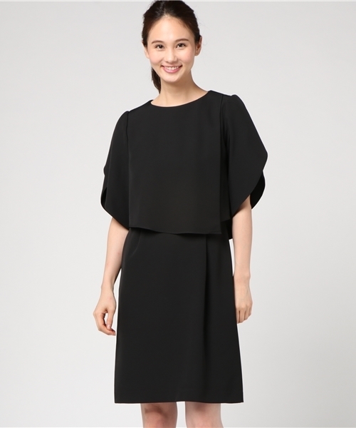 TRUDEA(トルディア)の「ラップスリーブ タイトワンピース/ 結婚式・成人式・謝恩会ワンピース・パーティードレス(ドレス・レディース・ベージュ/ネイビー/ライトグレー/ブラック・LARGE/MEDIUM/X-LARGE)」の17枚目の写真