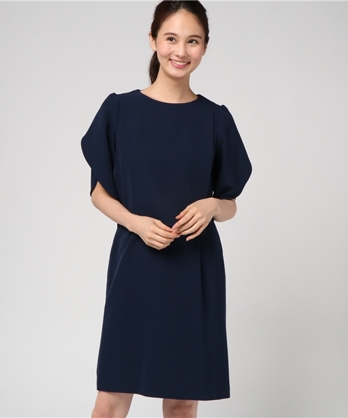 TRUDEA(トルディア)の「ラップスリーブ タイトワンピース/ 結婚式・成人式・謝恩会ワンピース・パーティードレス(ドレス・レディース・ベージュ/ネイビー/ライトグレー/ブラック・LARGE/MEDIUM/X-LARGE)」の14枚目の写真