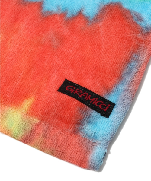 Gramicci（グラミチ）の「[グラミチ] GRAMICCI TIE DYE マフラータオル（タオル・メンズ・レッド/オリーブ/ネイビー/パープル・フリー）」の5枚目の写真