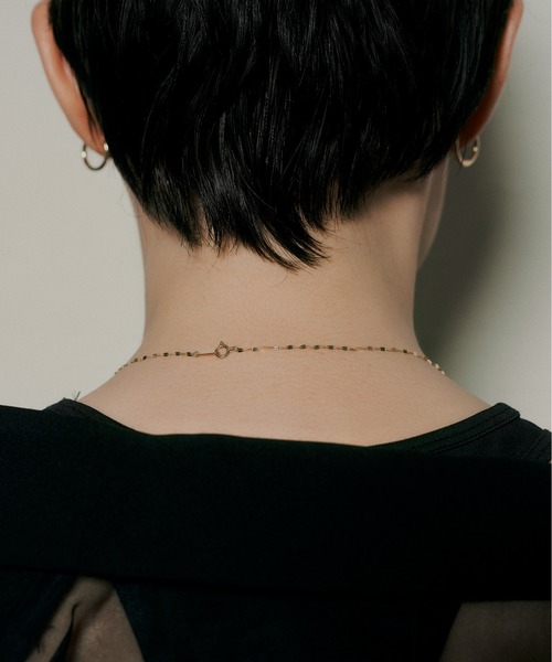 Jewelclosetby L&Co. K10フラワーエクレアチェーンネックレス K10フラワーエクレアチェーン ネックレス（ネックレス）｜Jewel closet