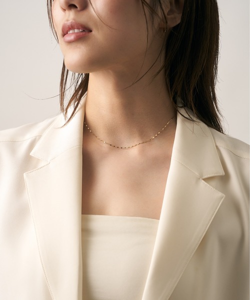 セール】K10フラワーエクレアチェーン ネックレス（ネックレス