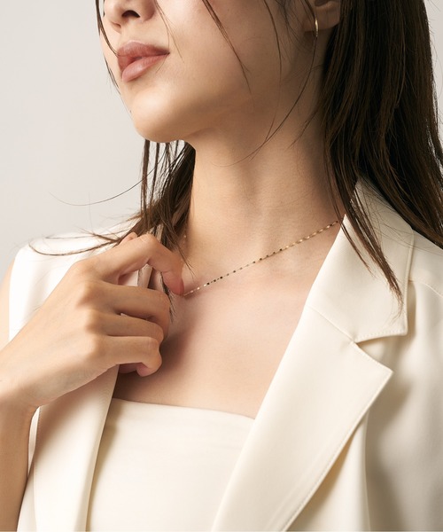 K10フラワーエクレアチェーン ネックレス（ネックレス）｜Jewel closet