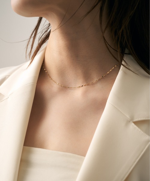 K10フラワーエクレアチェーン ネックレス（ネックレス）｜Jewel closet