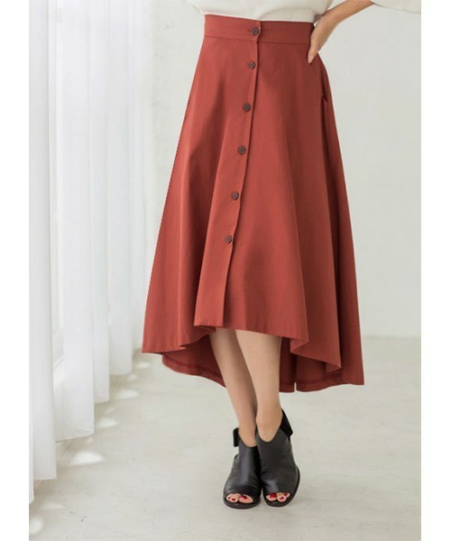 人気のファッショントレンド 新着テール カット スカート