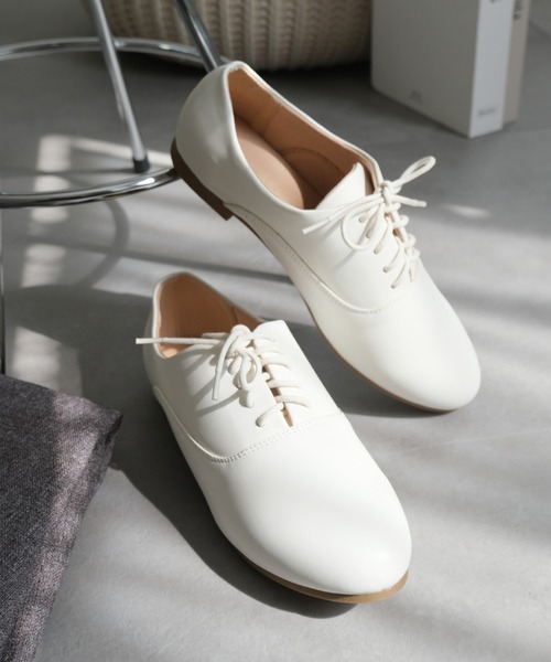 AmiAmi（アミアミ）の「【SS-3Lサイズ展開！】軽量レースアップ フラット シューズ（ローファー・レディース・シルバー/ブラック系その他/ブラック/ホワイト/シルバー系その他・S/M/L/LL/SS/3L）」の18枚目の写真