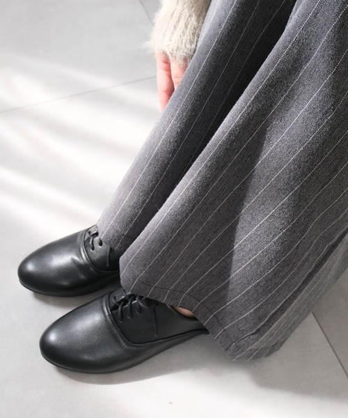 AmiAmi（アミアミ）の「【SS-3Lサイズ展開！】軽量レースアップ フラット シューズ（ローファー・レディース・シルバー/ブラック系その他/ブラック/ホワイト/シルバー系その他・S/M/L/LL/SS/3L）」の20枚目の写真