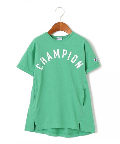 Champion（チャンピオン）の「【キッズ】別注 CHAMPION（チャンピオン）ワンピース（ワンピース・キッズ・ネイビー/ピンク/ケリー・120cm/130cm/100cm/110cm）」の12枚目の写真