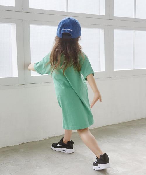 Champion（チャンピオン）の「【キッズ】別注 CHAMPION（チャンピオン）ワンピース（ワンピース・キッズ・ネイビー/ピンク/ケリー・120cm/130cm/100cm/110cm）」の10枚目の写真