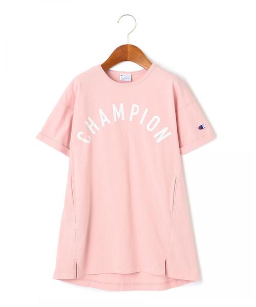 Champion（チャンピオン）の「【キッズ】別注 CHAMPION（チャンピオン）ワンピース（ワンピース・キッズ・ネイビー/ピンク/ケリー・120cm/130cm/100cm/110cm）」の9枚目の写真