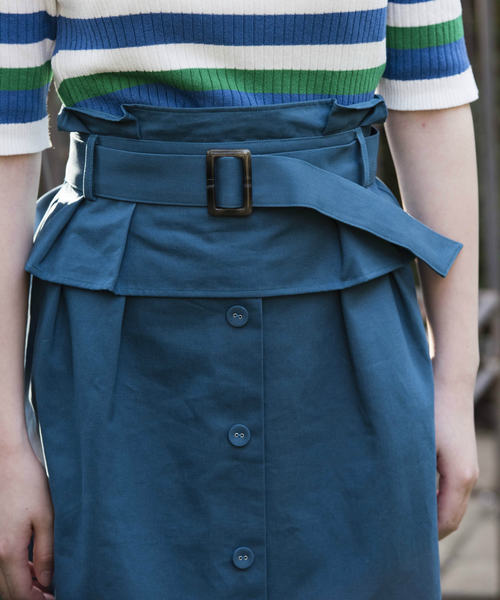 OLIVE des OLIVE（オリーブデオリーブ）の「コルセットベルトタイトスカート（スカート・レディース・ベージュ/レッド/グリーン・FREE）」の16枚目の写真