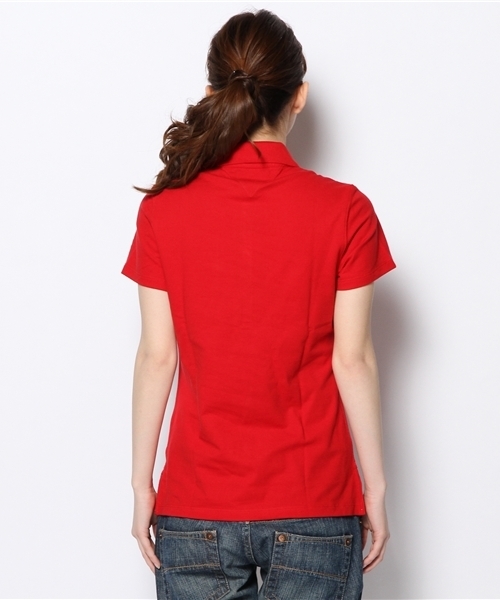 TOMMY HILFIGER(トミーヒルフィガー)の「CHIARA STRECH PIQUE POLO (ポロシャツ・レディース・ホワイト/ブラック/ブルー/ネイビー/イエロー/レッド・SMALL/MEDIUM)」の12枚目の写真