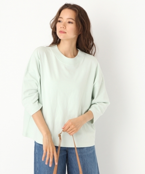 niko and...（ニコアンド）の「6XL天竺ハーフスリーブTシャツ（Tシャツ/カットソー・レディース・パープル/オフホワイト/ライトグリーン/チャコール・MEDIUM/LARGE）」の4枚目の写真