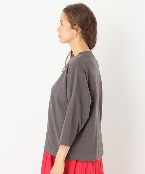 niko and...（ニコアンド）の「6XL天竺ハーフスリーブTシャツ（Tシャツ/カットソー・レディース・パープル/オフホワイト/ライトグリーン/チャコール・MEDIUM/LARGE）」の14枚目の写真