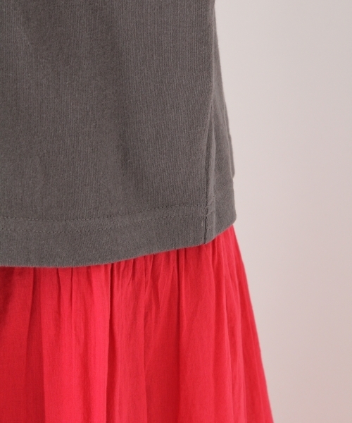 niko and...（ニコアンド）の「6XL天竺ハーフスリーブTシャツ（Tシャツ/カットソー・レディース・パープル/オフホワイト/ライトグリーン/チャコール・MEDIUM/LARGE）」の7枚目の写真