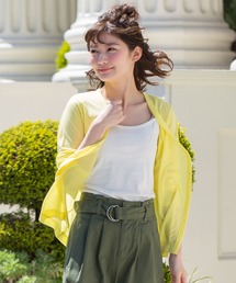UV加工長袖カーディガン