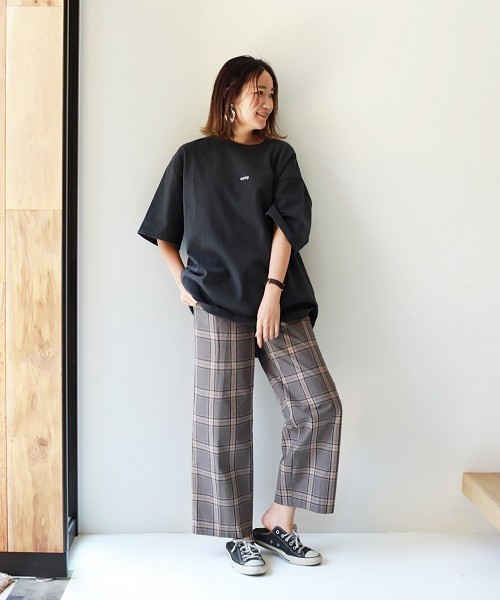 TODAYFUL（トゥデイフル）の「ハイウエストチェックパンツ