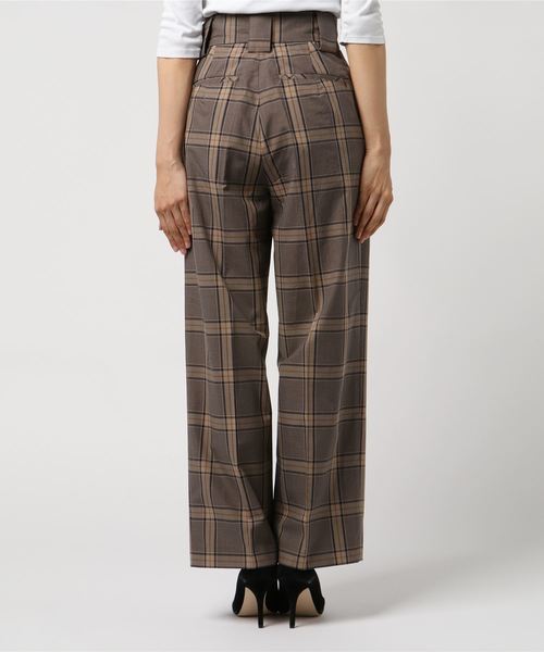 B00522 トゥデイフルTODAYFUL チェックパンツ TODAYFUL トゥデイフル Check Tuck Pants チェックタックパンツ