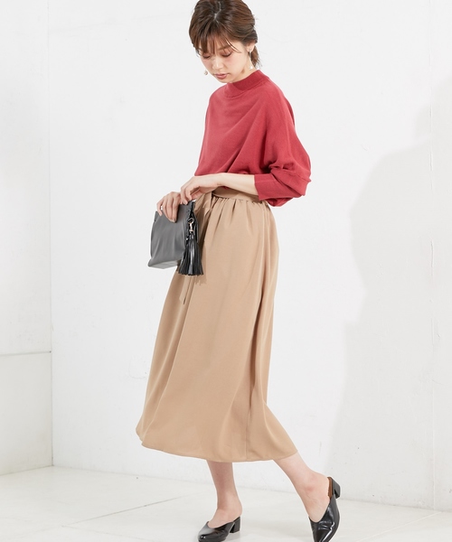 natural couture（ナチュラルクチュール）の「Dかんベルト付きスカート（スカート・レディース・ベージュ/ブラウン/グリーン・FREE）」の6枚目の写真