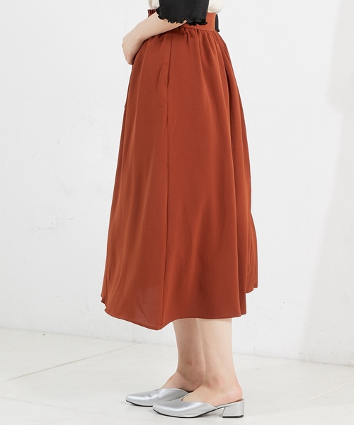 natural couture（ナチュラルクチュール）の「Dかんベルト付きスカート（スカート・レディース・ベージュ/ブラウン/グリーン・FREE）」の13枚目の写真