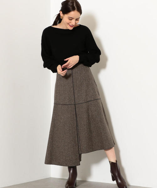 green label relaxing（グリーンレーベルリラクシング）の「【EMIN＆PAUL LONDON】★FM ヘリンボン スカート ◆（スカート・レディース・ブラウン/グレー・SMALL/MEDIUM）」の11枚目の写真