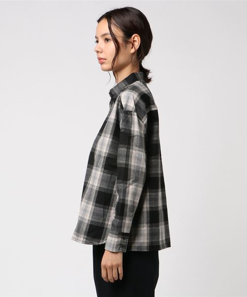 ラウコハウス チェック柄ボタン付きシャツ ONE SIZE セール】ボックスボタンダウングランジチェック柄シャツ（シャツ