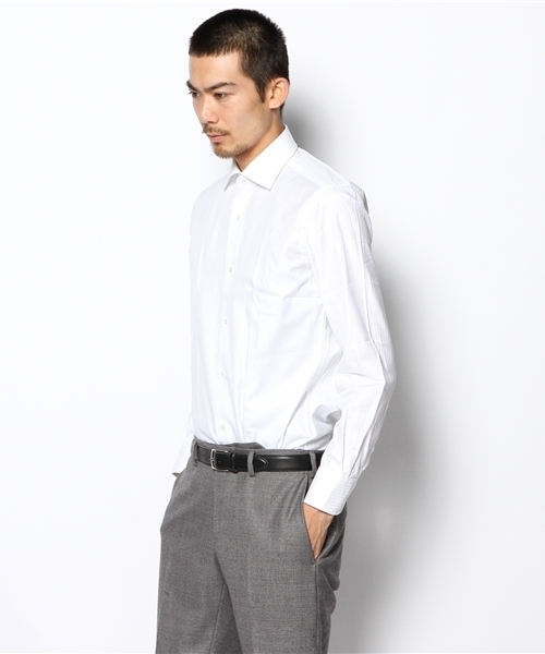 UNITED ARROWS(ユナイテッドアローズ)の「UA ヘリンボーンセミワイドシャツ◆(シャツ/ブラウス・メンズ・ホワイト・36cm/37cm/38cm/39cm/40cm/41cm/42cm/43cm)」の5枚目の写真